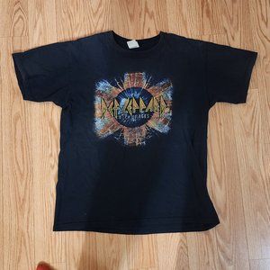 Def Leppard 2005 Concert Tour Shirt Rock of Ages, Men's Size Large